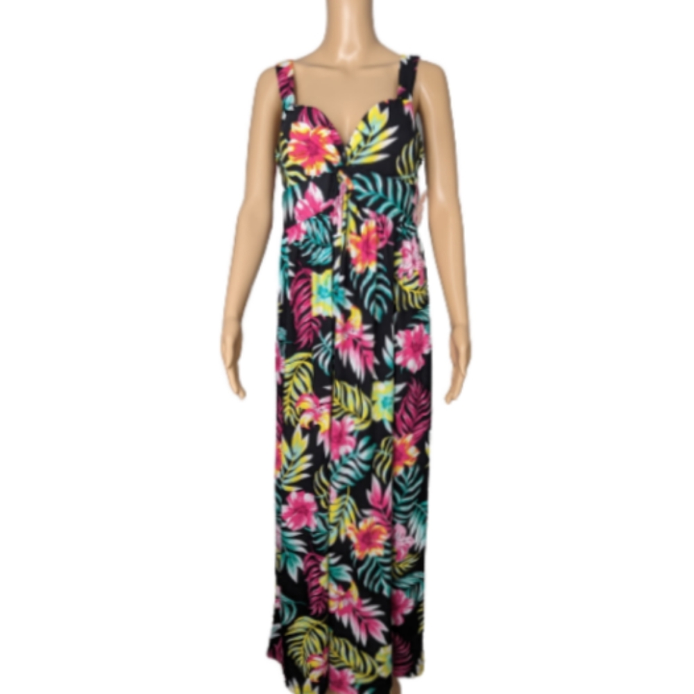 Harlow & Rose Twist Front Maxi Sundress L